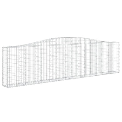 Cestas De Gaviones 9 Uds Forma De Arco Hierro 400x30x100/120 Cm_2