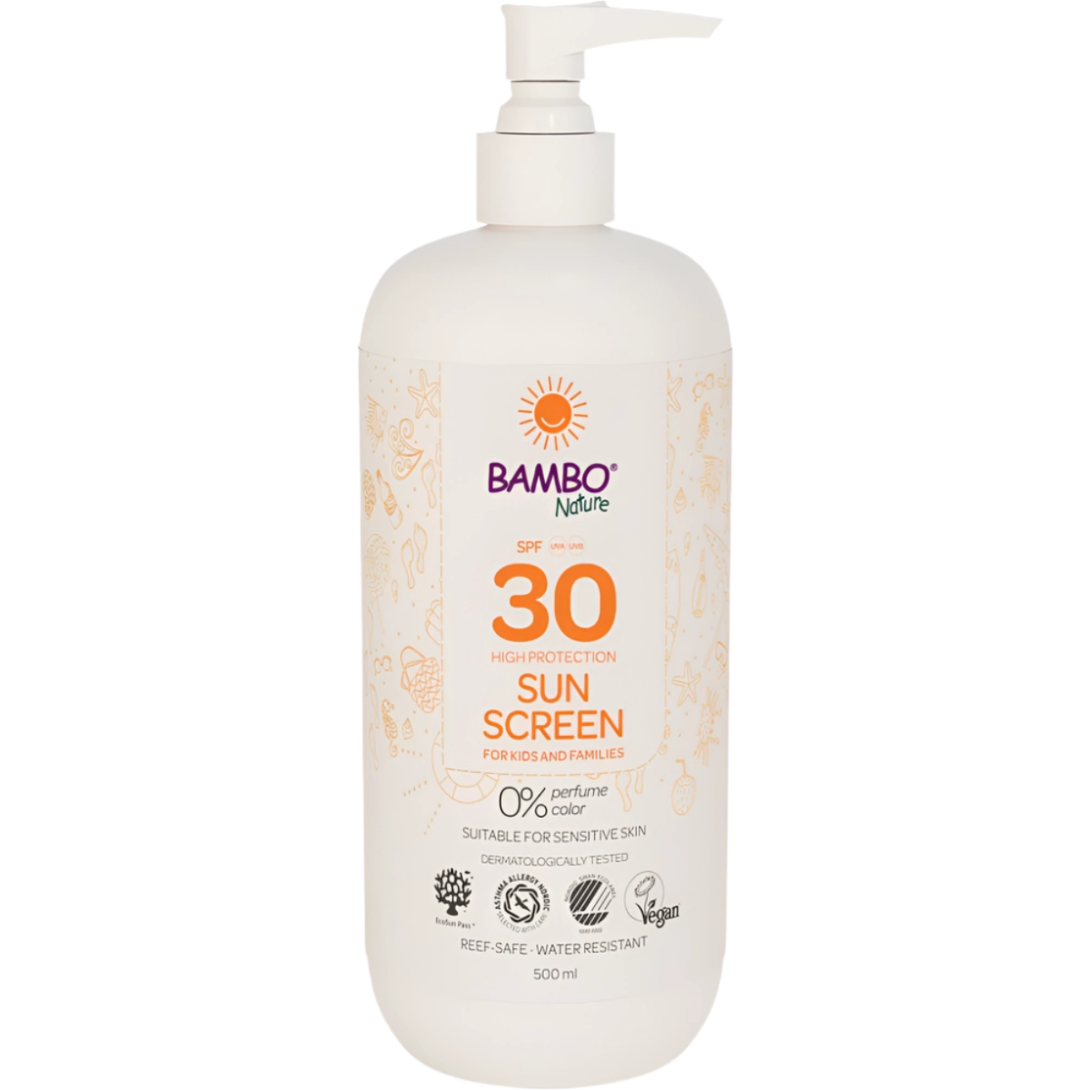 Crema Protección Solar para Bebés SPF30 Bambo Nature 500ml