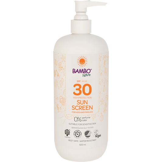 Crema Protección Solar para Bebés SPF30 Bambo Nature 500ml