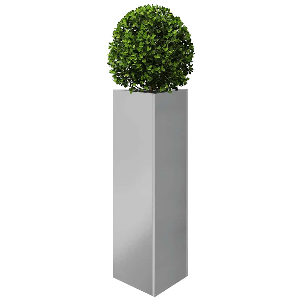 Jardineras Triangulares 2 Uds Acero Galvanizado 30x26x75 Cm_3