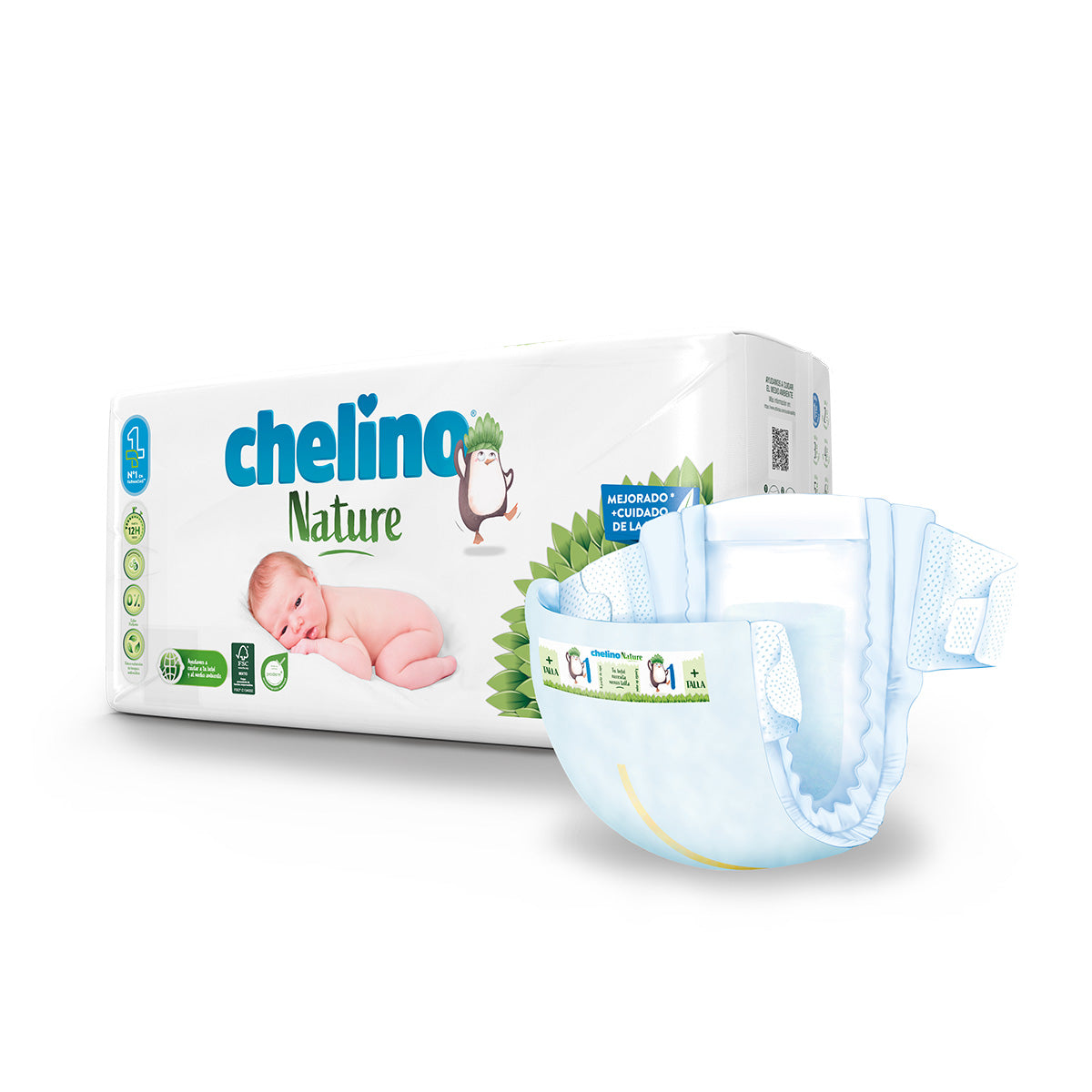Pañales T1 1-3 kg Chelino Nature 28 Uds
