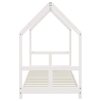 Vidaxl Estructura De Cama Para Niños Madera De Pino Blanco 80x200 Cm_4