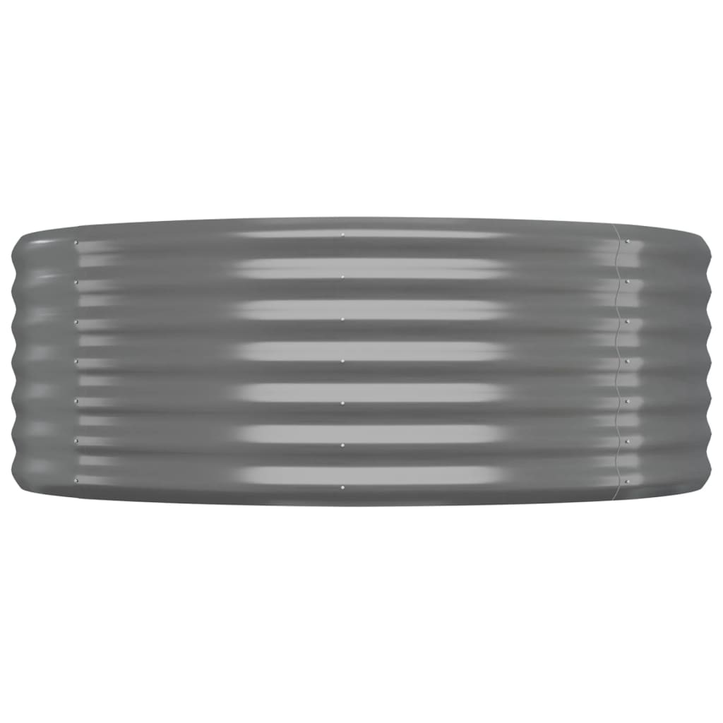 Jardinera Arriate Acero Galvanizado Gris 175x100x36 Cm_3