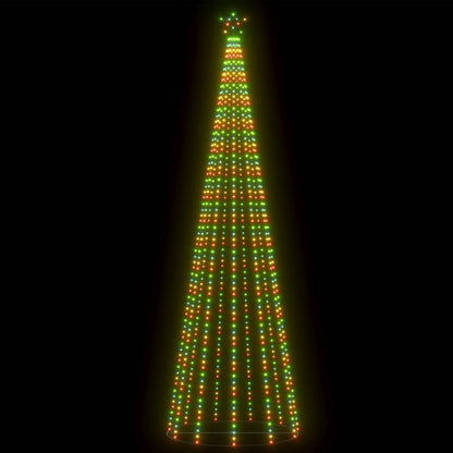 Vidaxl Árbol De Navidad Cónico 752 Leds De Colores 160x500 Cm_3