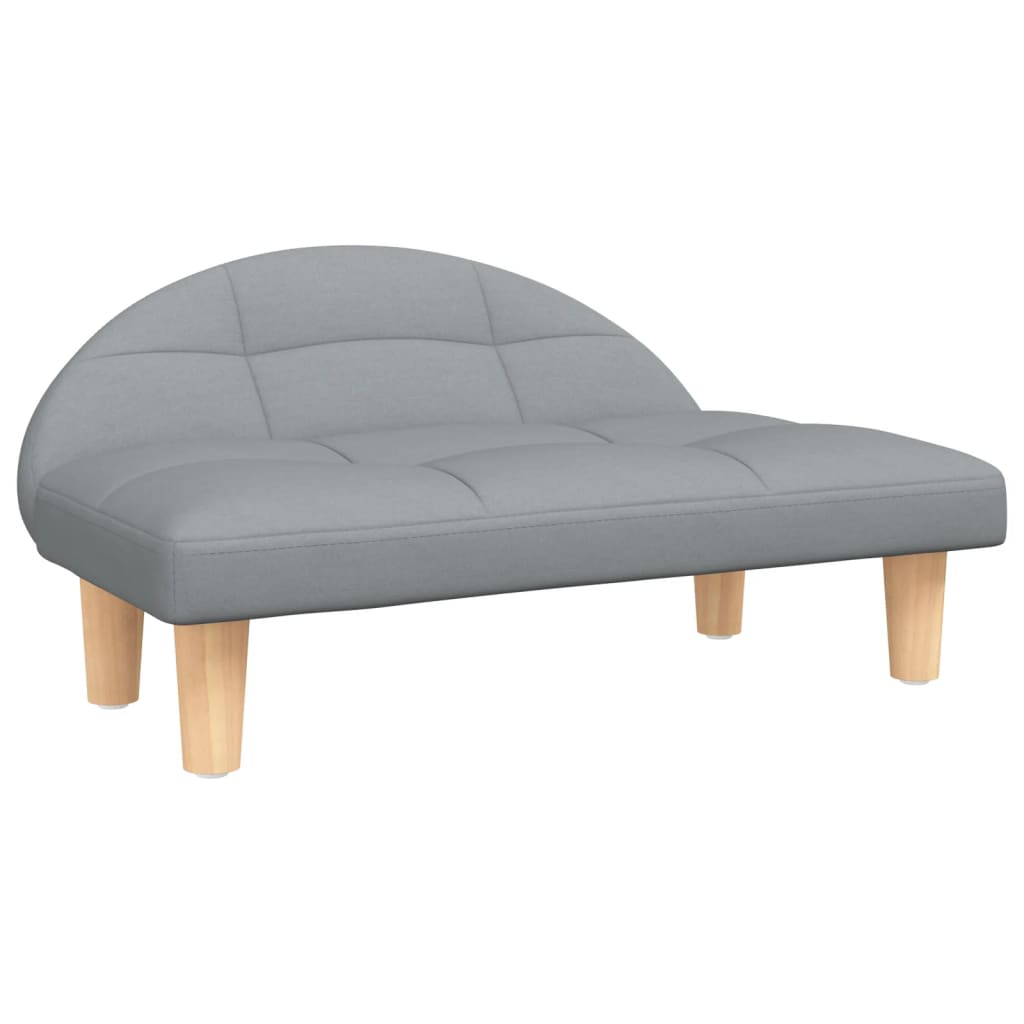 Cama Para Perros De Tela Gris Claro 70x52x30 Cm / Vetonek_0