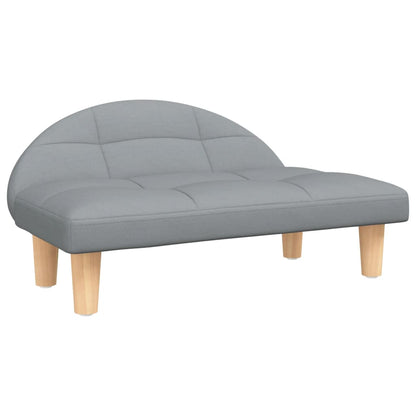 Cama Para Perros De Tela Gris Claro 70x52x30 Cm / Vetonek_0