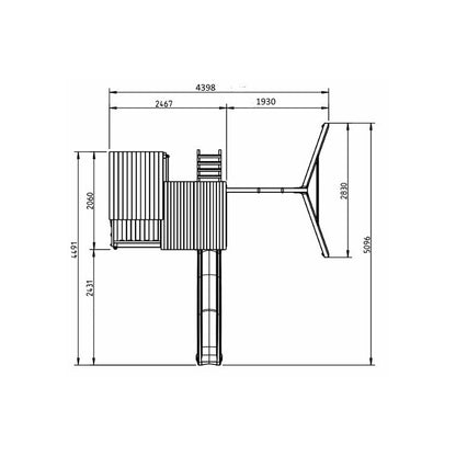 Parque Infantil Masgames Palazzo Xl Con Columpio Individual.