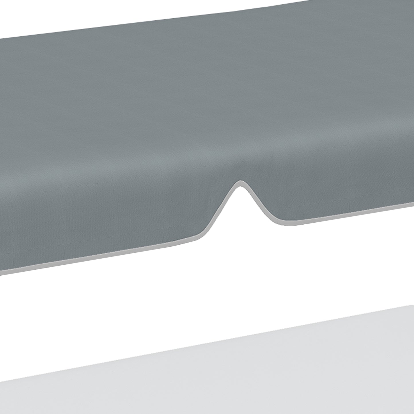 Outsunny Toldo De Repuesto Para Columpio De 2/3 Plazas 192x144 Cm Gris Oscuro_4