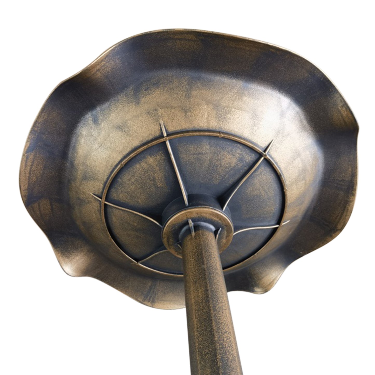 Outsunny Baño Para Pájaros De Jardín Exterior Con Diseño Hoja De Loto Bronce_4