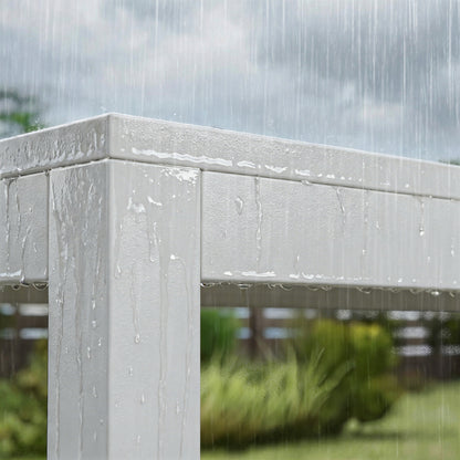 Outsunny Conjunto De Mesa Y Sillas Jardín De 7 Piezas Con Sillas Transpirables_3