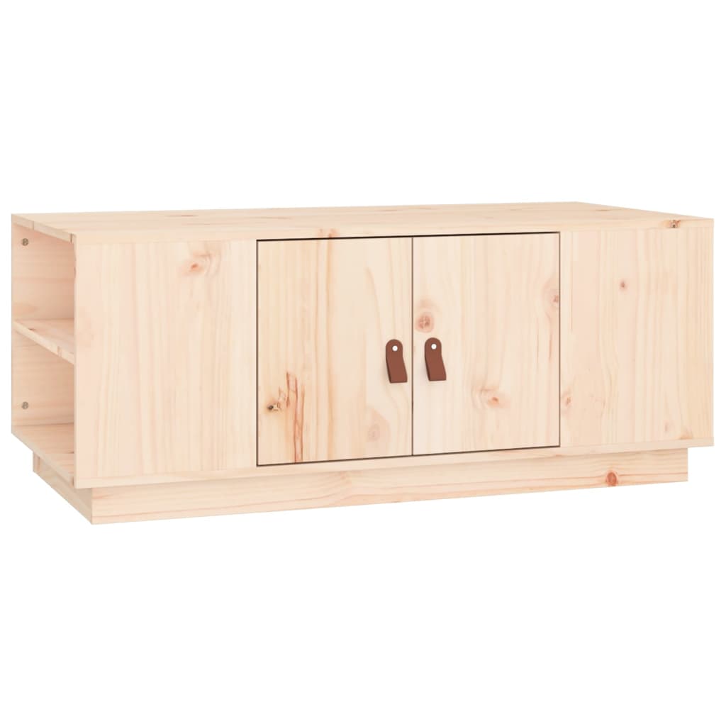 Mesa De Centro De Madera Maciza De Pino 100x50x41 Cm_0