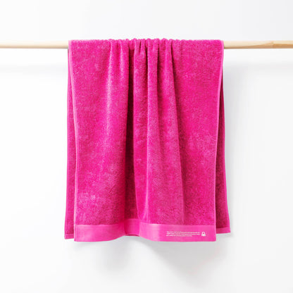 Toalla 90x150 Algodón Orgánico 450gsm Fucsia Benetton_3