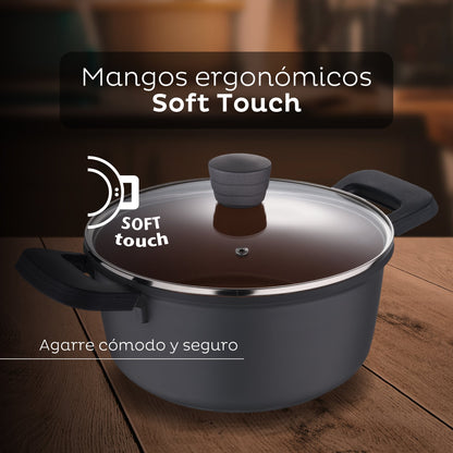 Cacerola Antiadherente 24cm 4,5l Bronze San Ignacio_5