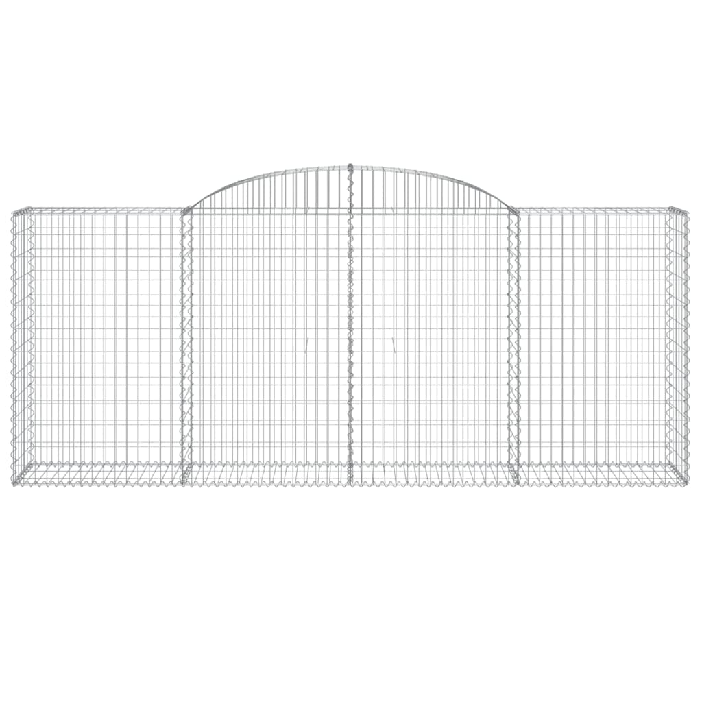 Cestas De Gaviones 3 Uds Forma De Arco Hierro 300x50x120/140 Cm_3