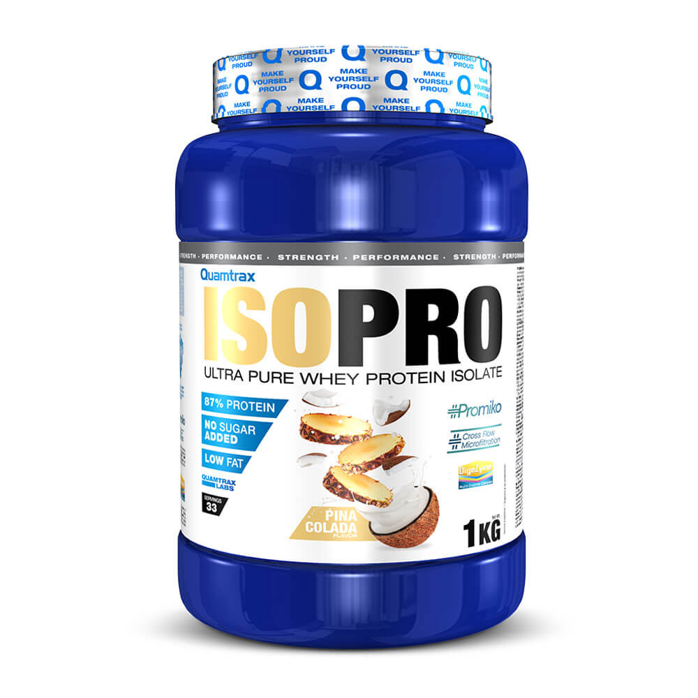 Isopro Cfm - 1kg - Piña Colada - Proteína De Aislado De Suero Isolate - Quamtrax_0