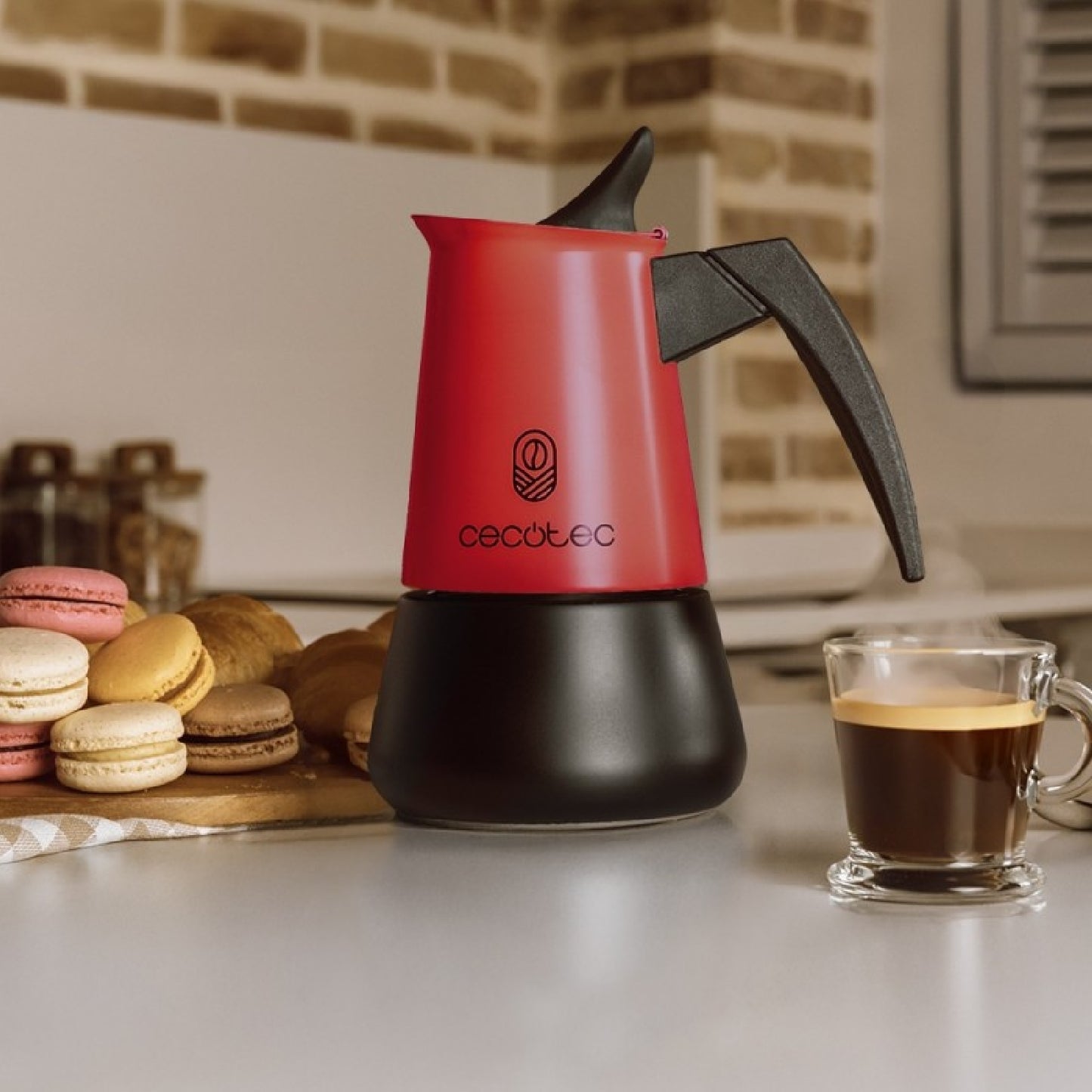 Cecotec Cafetera Italiana Piccolina 400 Red. 200ml, 4 Tazas De Café, Acero Inoxidable, Apta Todas Superficies, Filtro Pr_2