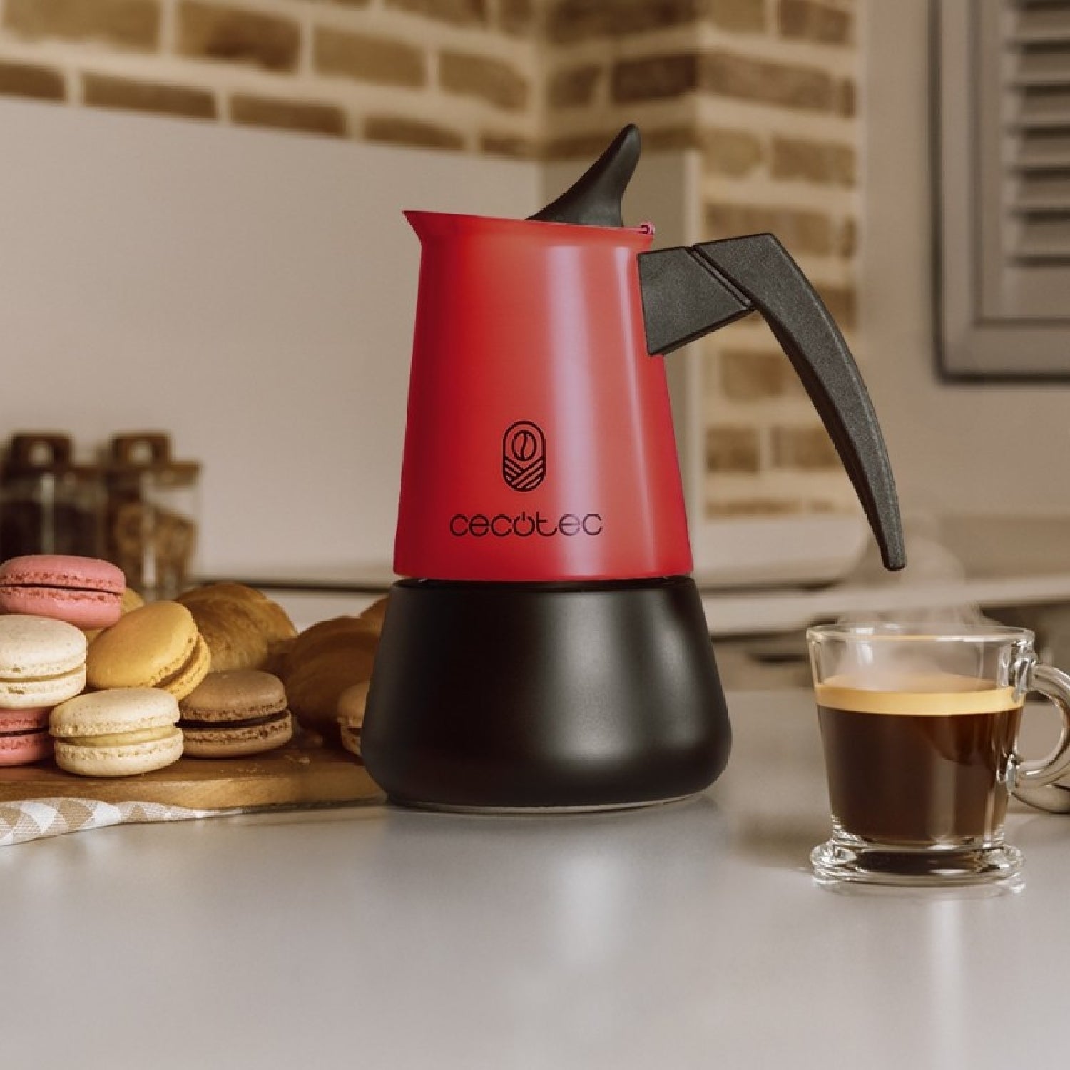 Cecotec Cafetera Italiana Piccolina 400 Red. 200ml, 4 Tazas De Café, Acero Inoxidable, Apta Todas Superficies, Filtro Pr_2