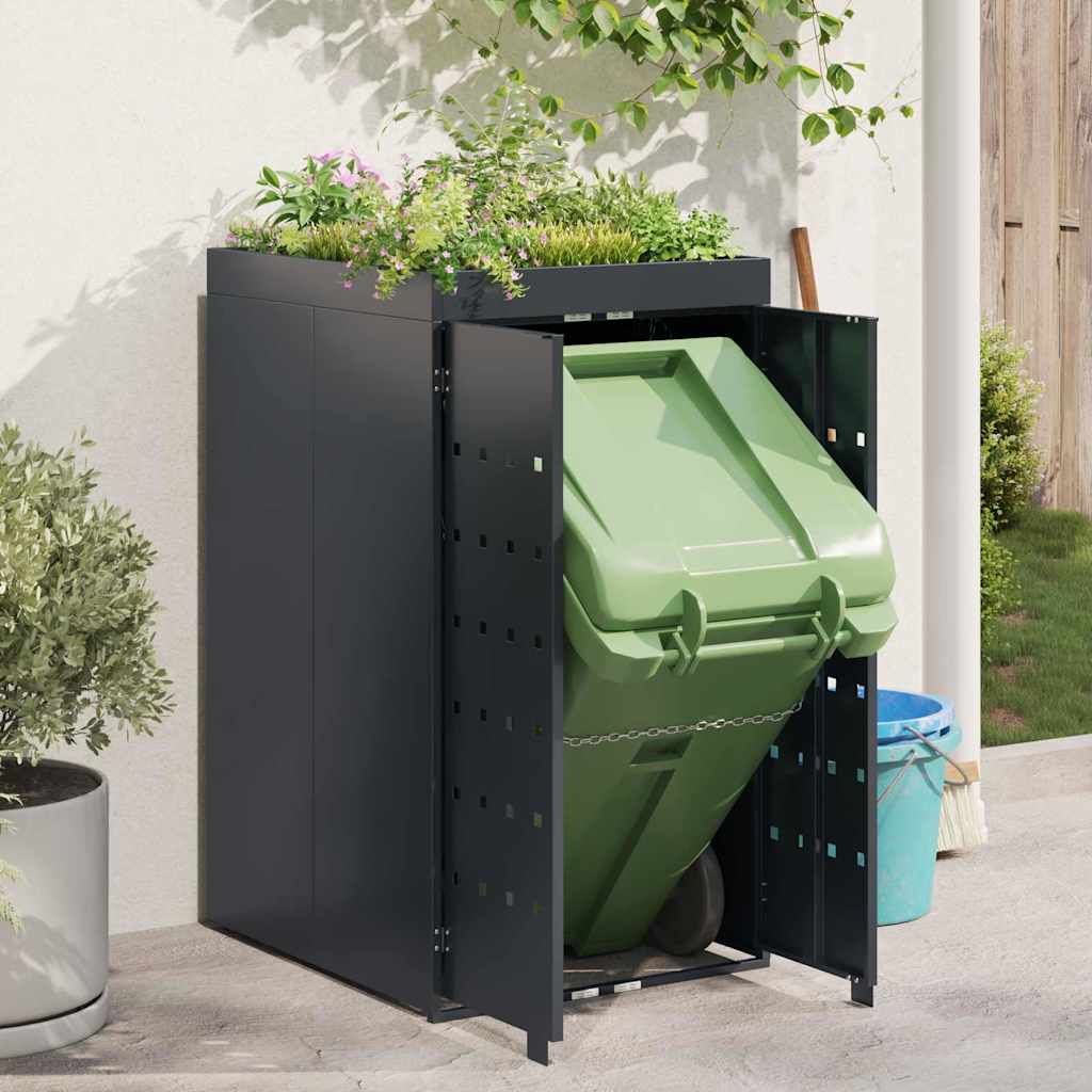 Almacenamiento Para Contenedor Rueda Con Techo Para Plantas Para Contenedor De 240l_3
