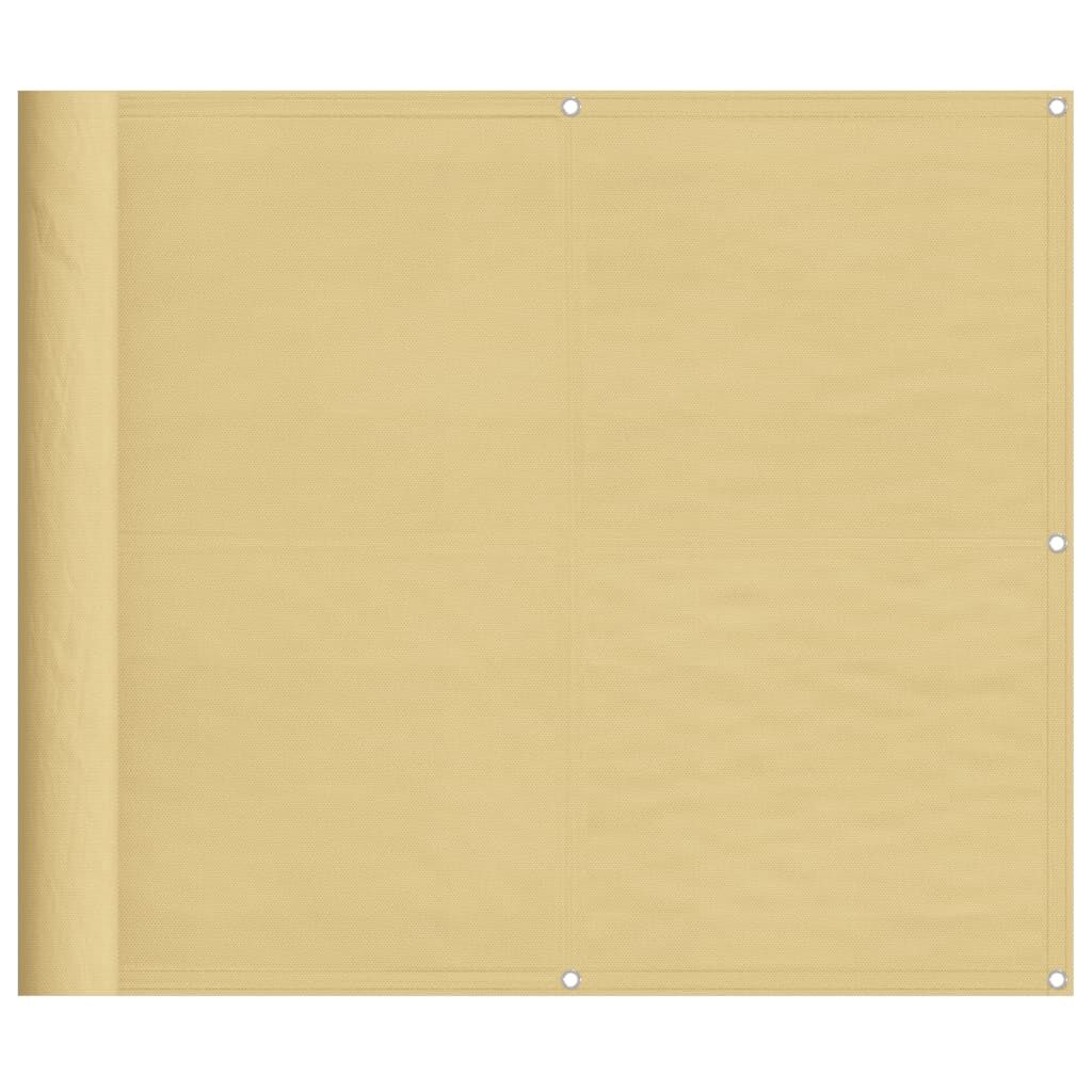 Vidaxl Pantalla De Balcón 100% Poliéster Oxford Color Arena 90x500 Cm_0