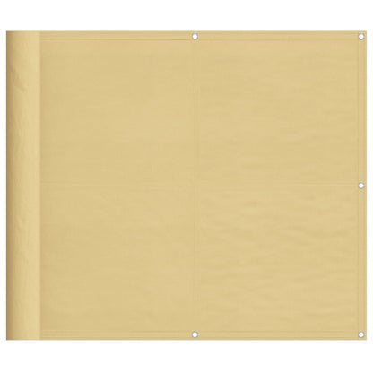 Vidaxl Pantalla De Balcón 100% Poliéster Oxford Color Arena 90x500 Cm_0