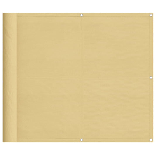 Vidaxl Pantalla De Balcón 100% Poliéster Oxford Color Arena 90x500 Cm_0