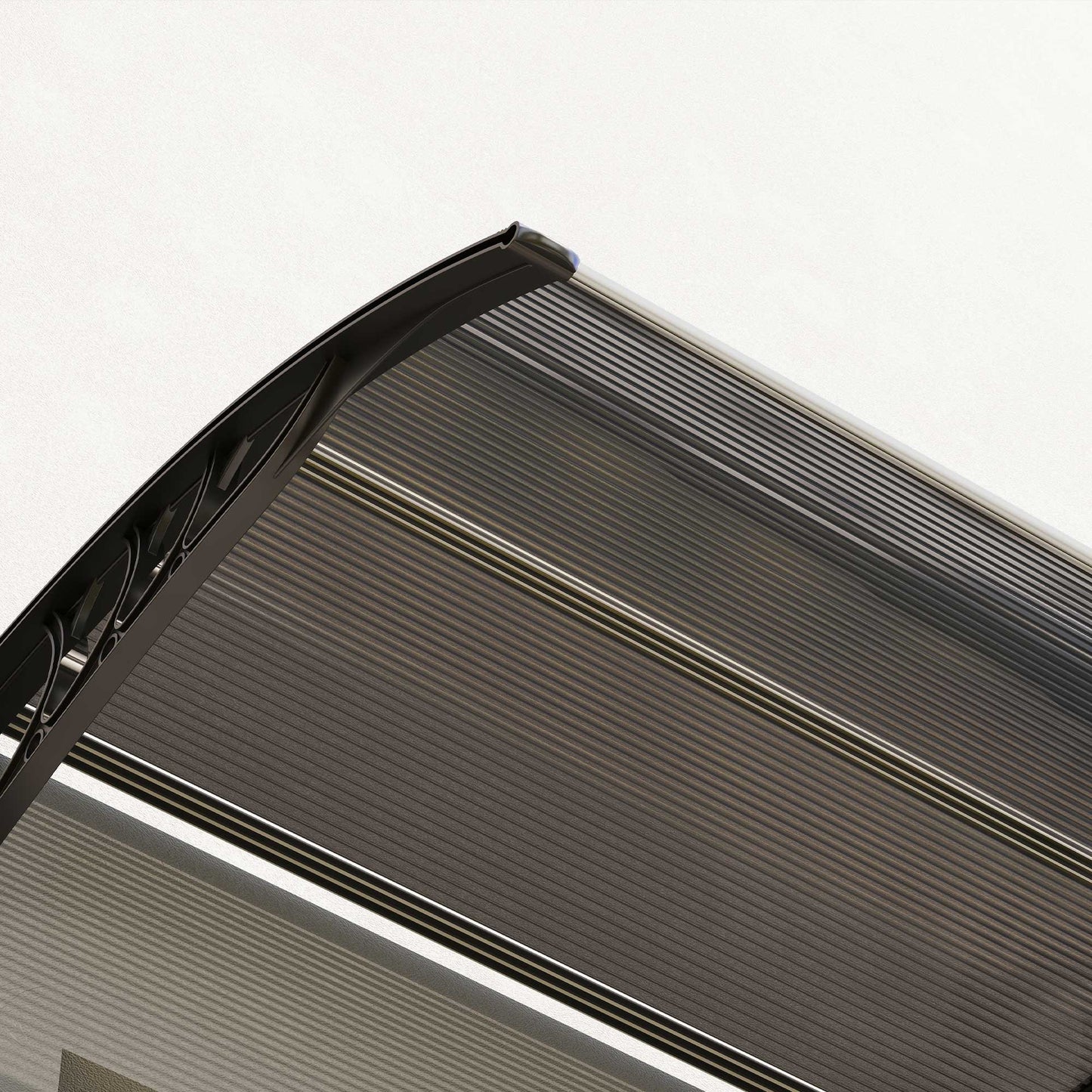 Outsunny Marquesina Exterior Para Puertas Y Ventanas 196x75 Cm Negro_3