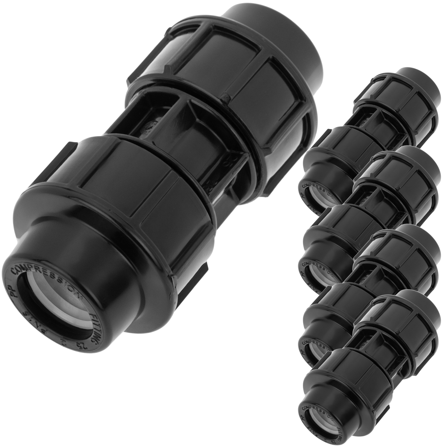 Pack De 5 Unidades Enlace De Polipropileno De 20 Mm De 1/2“ Para Sistema De Riego_0