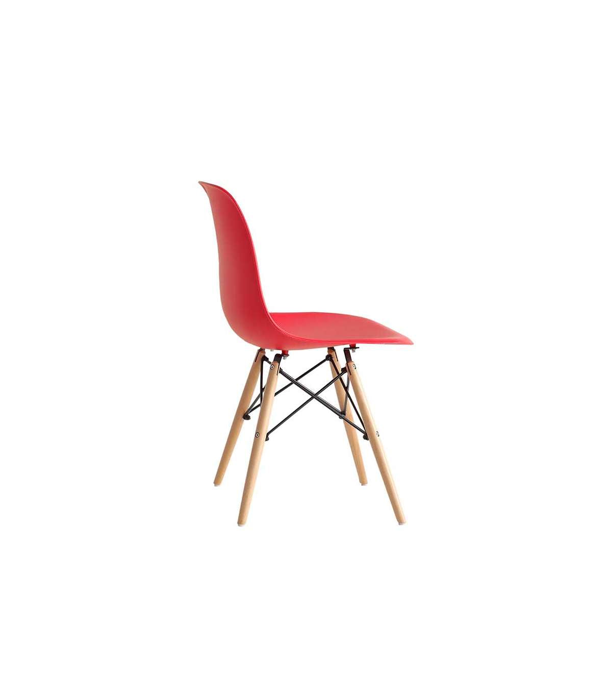 Pack 4 Sillas Sofía Acabado Rojo, 81 Cm(alto)47 Cm(ancho)51 Cm(largo)_1