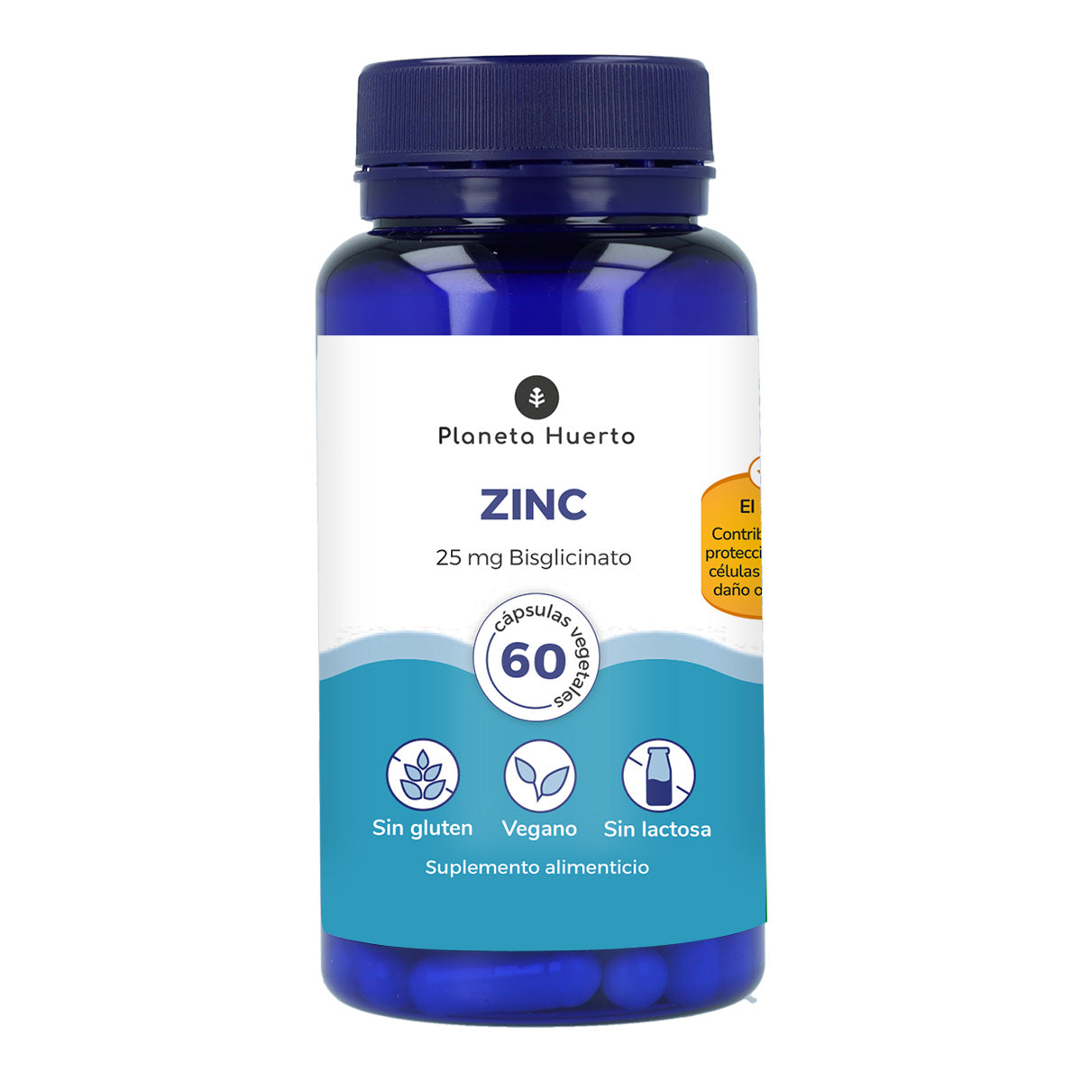 Bisglicinato de zinc Planeta Huerto 60 Caps