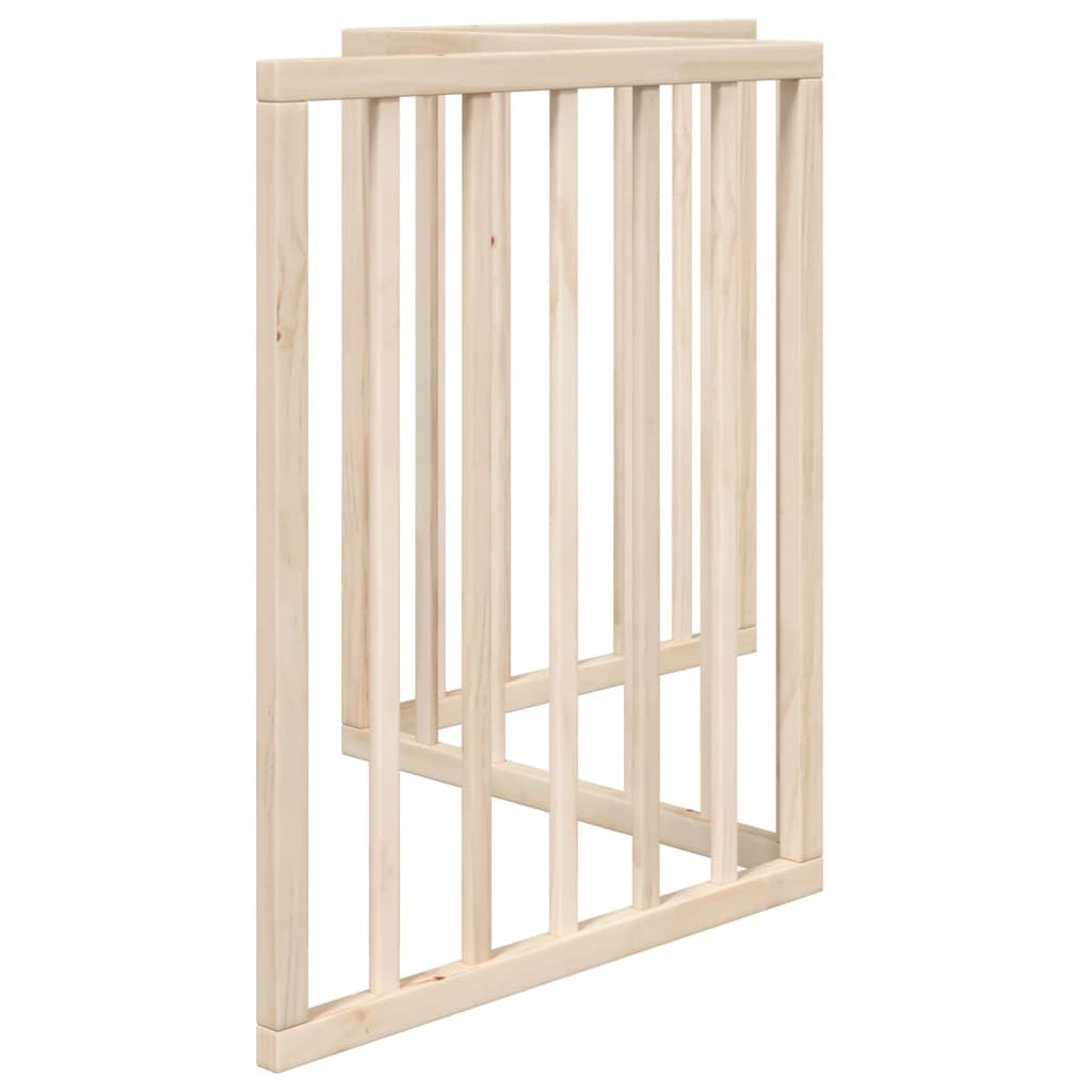 Vidaxl Puerta Para Perros Plegable De 3 Paneles, 150 Cm, Madera De Álamo_4