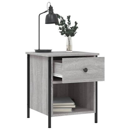 Mesita De Noche 2 Uds Madera Ingeniería Gris Sonoma 40x42x50 Cm_3