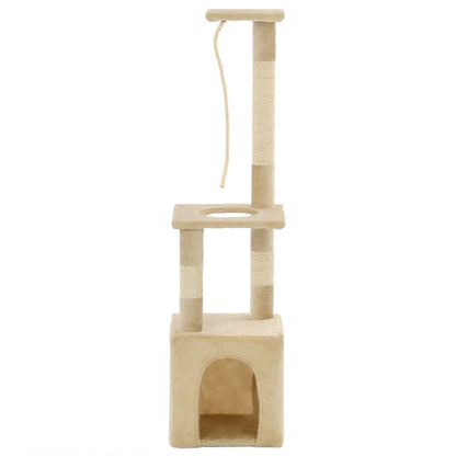 Vidaxl Rascador Para Gatos Con Poste Rascador De Sisal 109 Cm Beige_0