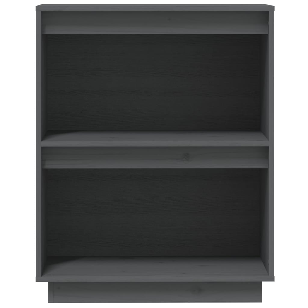 Mesa Consola De Madera Maciza De Pino Gris 60x34x75 Cm / Vetonek_0