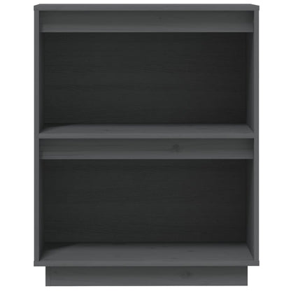 Mesa Consola De Madera Maciza De Pino Gris 60x34x75 Cm / Vetonek_0