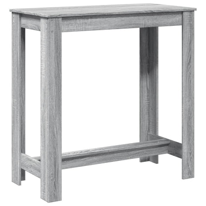 Mesa Alta De Bar Madera Ingeniería Gris Sonoma 102x50x103,5 Cm_4