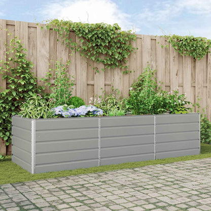Jardinera Gris Claro 290 X 100 X 75 Cm Acero Galvanizado_1