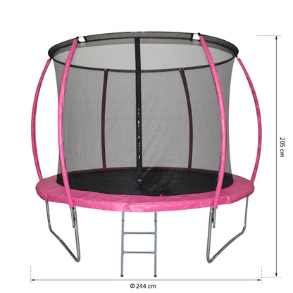 Homcom Trampolín De Exterior Multiuso Con Red Seguridad Y Escalera Carga 100kg_2