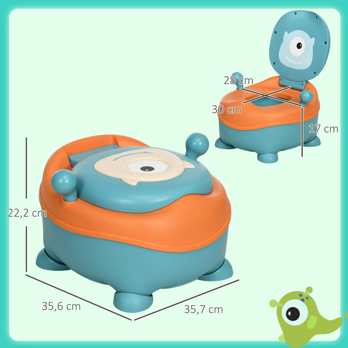 Orinal Para Bebé De 6-36 Meses De Alien Con Tapa Azul Zonekiz_2