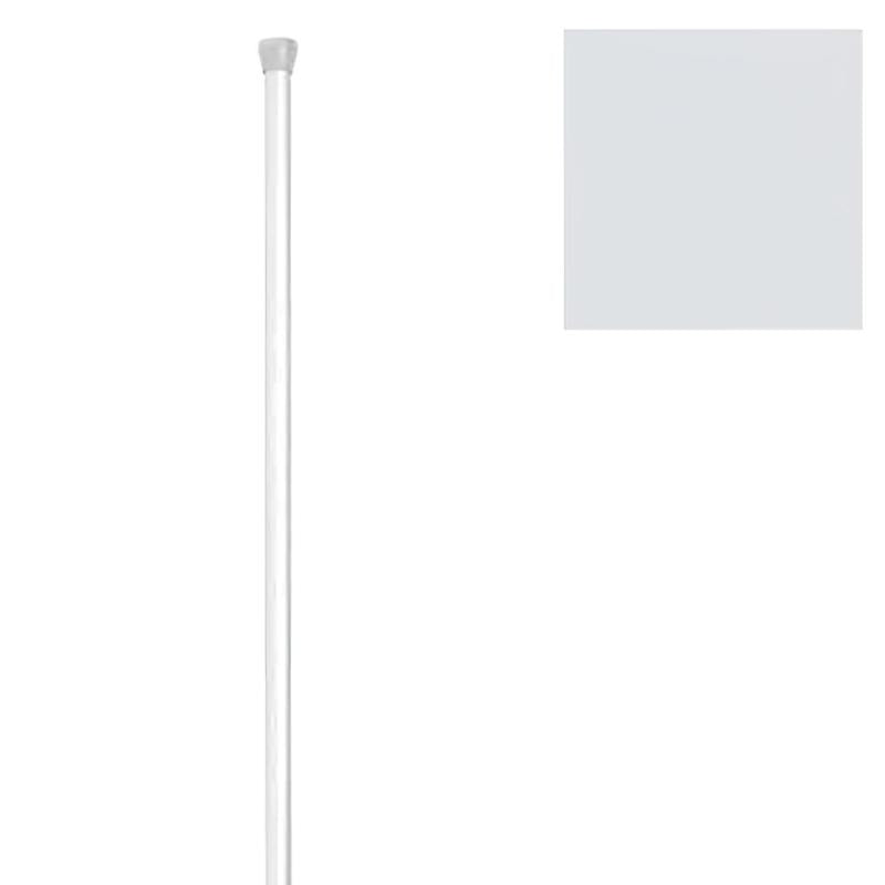 Barra Baño Recta Extensible 18 Mm. (0,74-1,26) Blanco_0