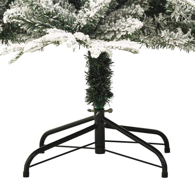 Vidaxl Árbol De Navidad Artificial Con Nieve Pvc Y Pe Verde 240 Cm_3