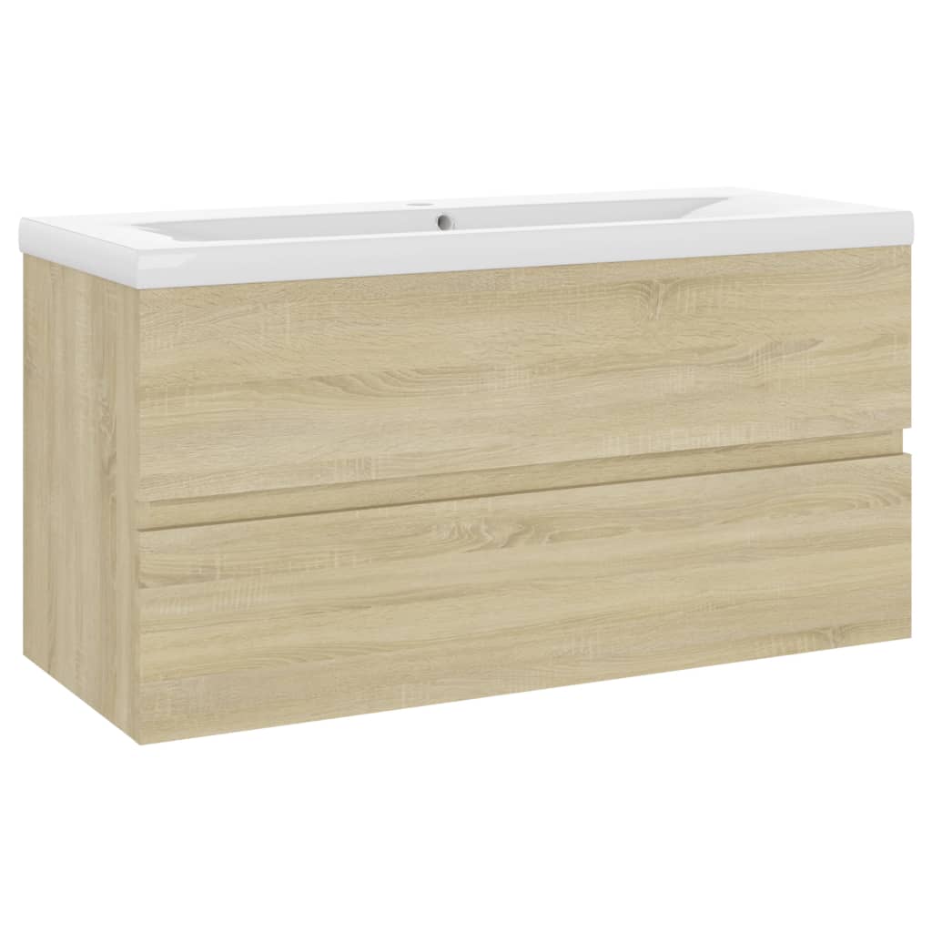 Mueble Con Lavabo Madera De Ingeniería Roble Sonoma_1