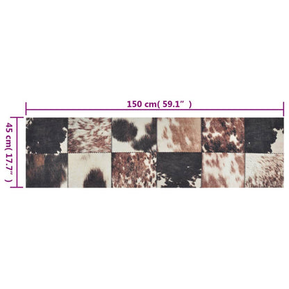 Vidaxl Alfombra De Cocina Lavable Terciopelo Piel De Animal 45x150 Cm_2
