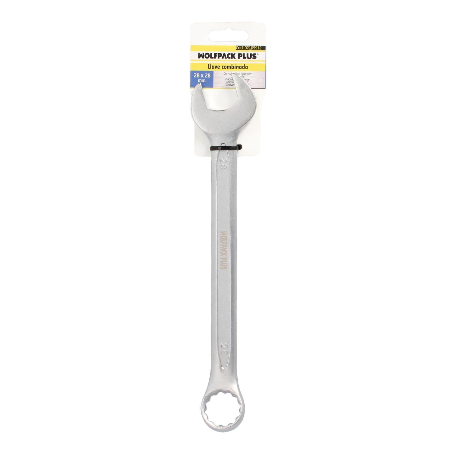 Llave Combinada Plus 28x28 Acero Cromo Vanadio Din 3113. Llave Doble Boca, Llave Fija, Llave Estrella_0