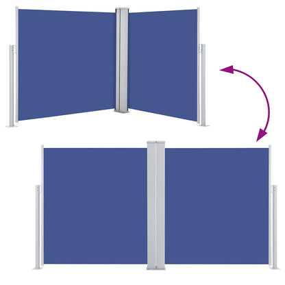 Vidaxl Toldo Lateral Retráctil Azul 100x600 Cm_4