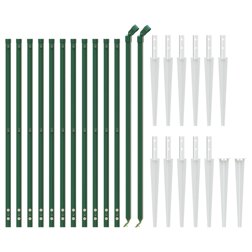 Cerca De Alambre Con Pinchos De Anclaje Verde 1x25 M / Vetonek_1