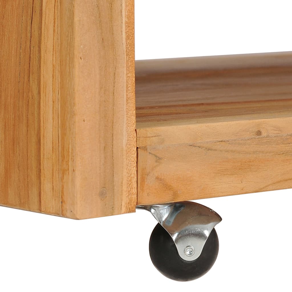Mesa De Centro De Madera Maciza De Teca 110x60x40 Cm_3
