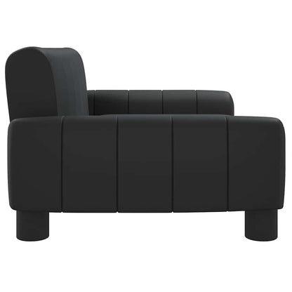 Vidaxl Cama Para Perros De Cuero Sintético Negra 70x45x30 Cm_3