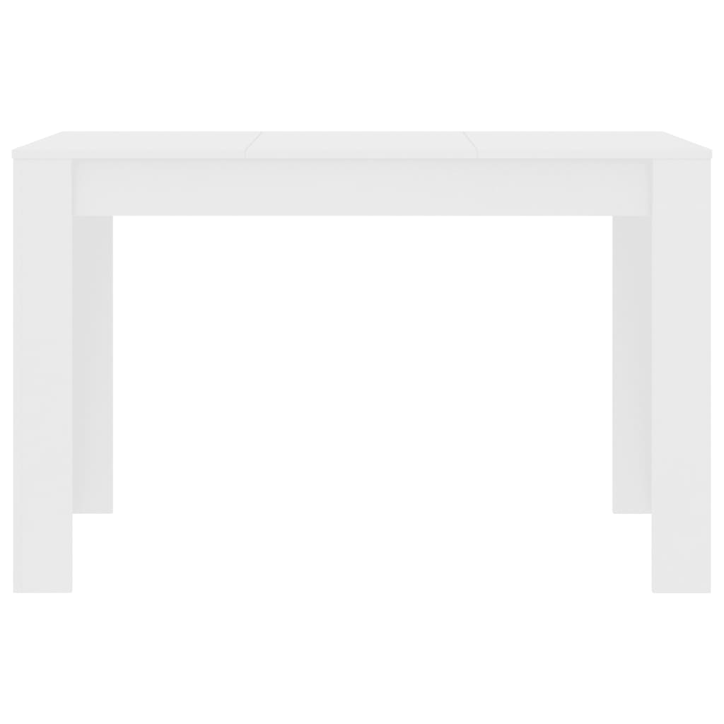 Mesa De Comedor De Madera De Ingeniería Blanco 120x60x76 Cm_2