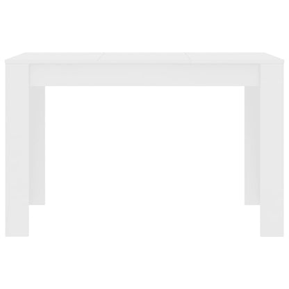 Mesa De Comedor De Madera De Ingeniería Blanco 120x60x76 Cm_2