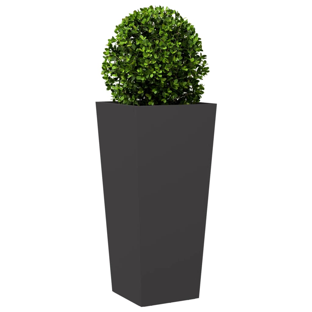 Jardinera De Acero Negra 35x35x75 Cm_2